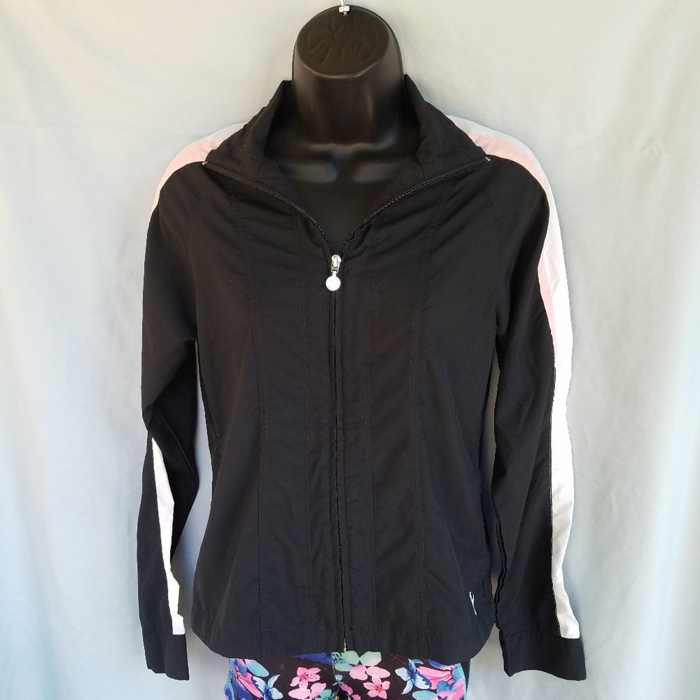 Girl's Small (4-6) Nike Windbreaker Black Jacket